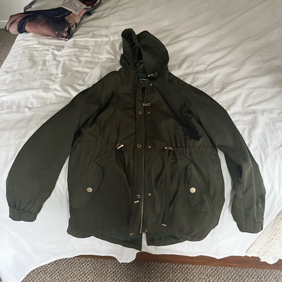 Time and Tru Dark Green Military Jacket - Picture 1 of 6